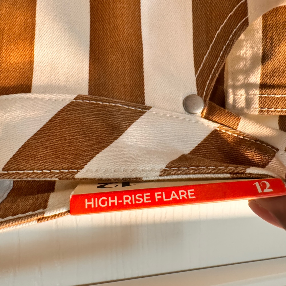 Arula Stipped High Rise Flare - Picture 5 of 5